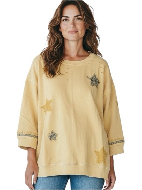 easel Tops - 667: EASEL NWT TOP HONEY MUSTARD (H6)